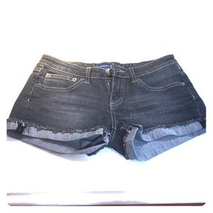 Cuffed Jean Shorts
